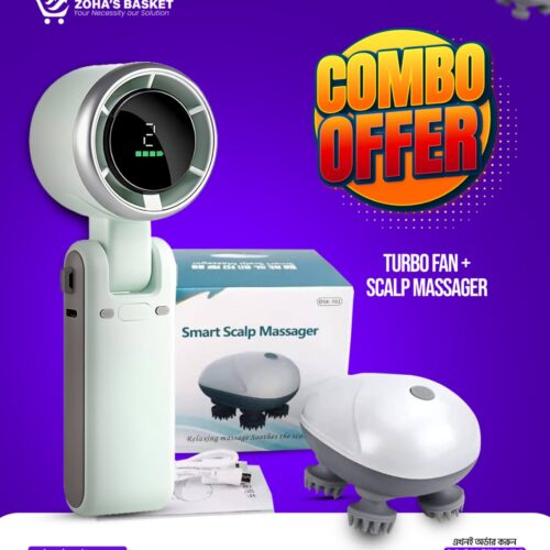 Turbo Fan & Scalp Massager