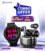 Smart Watch Mk 53 & Hoco Eq 10 Plus Combo Offer