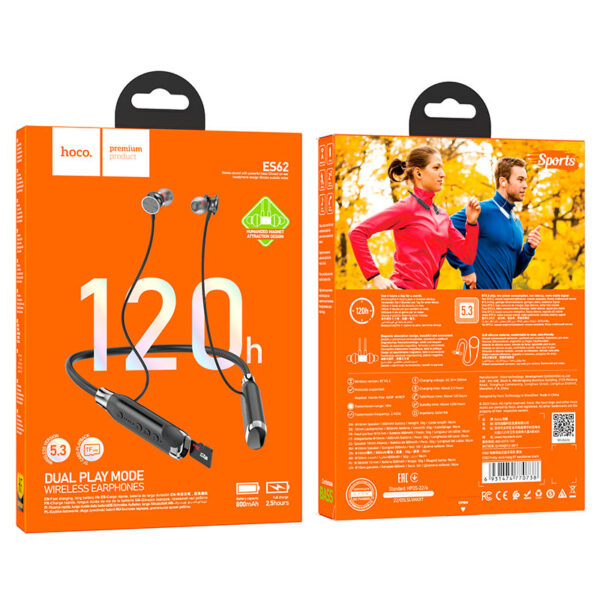 Hoco ES62 Neckband Bluetooth Earphone - Image 2